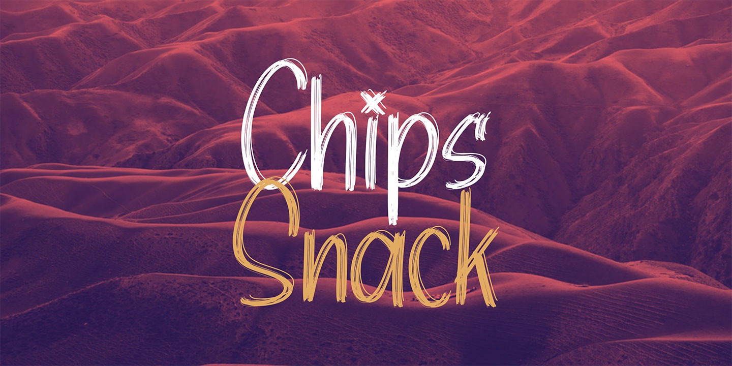 フォント Chips Snack